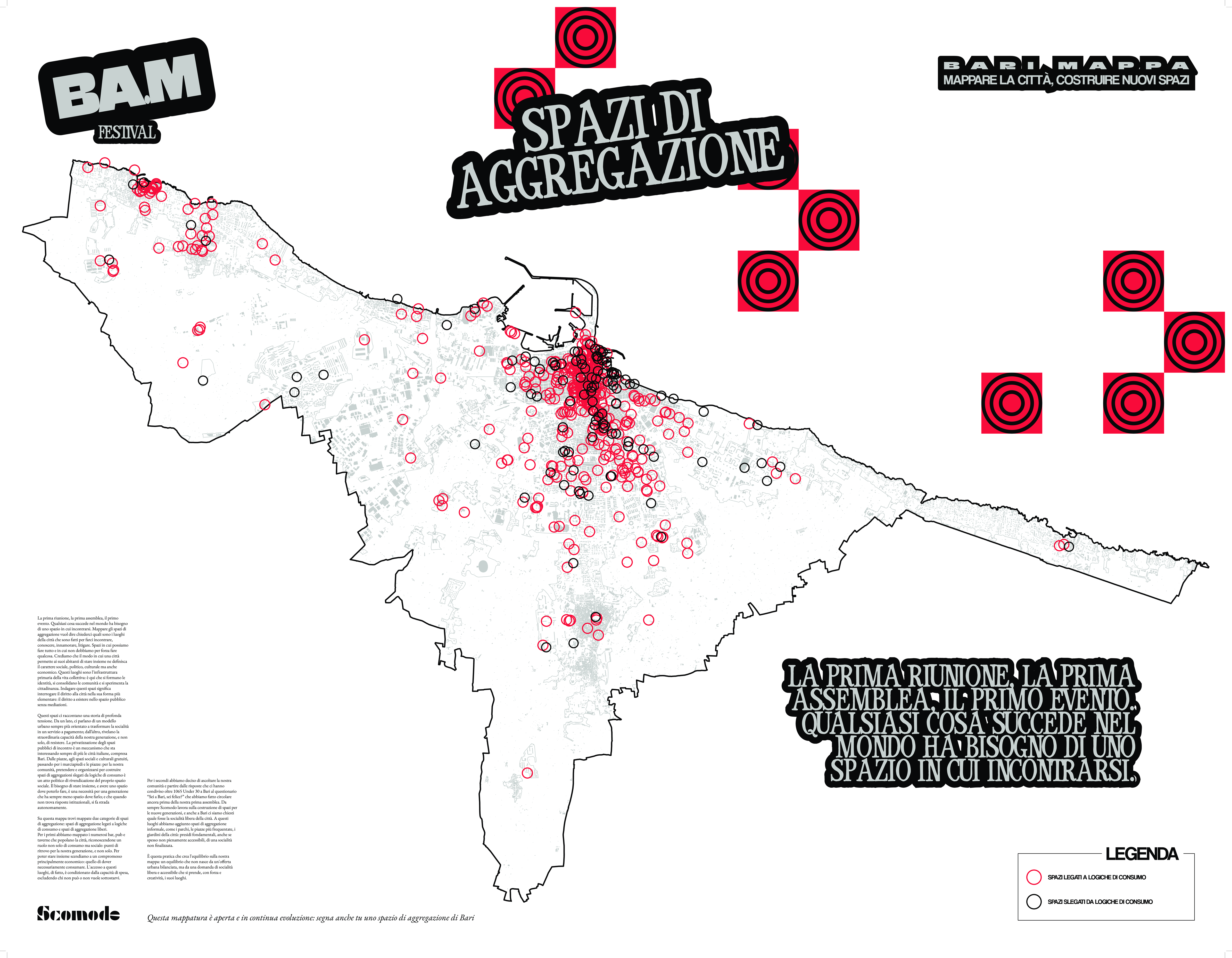 Aggregation Spaces in Bari Map